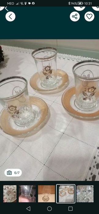 Three-piece tea set with shell-shaped plate.472184007416893443