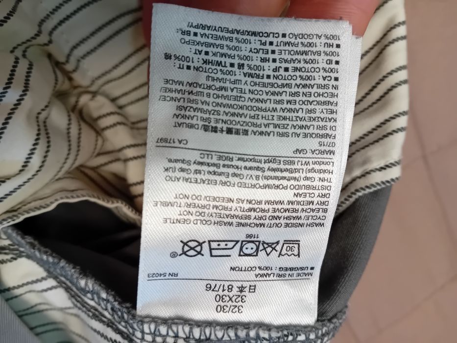 Брюки GAP New Slim Clean Khaki | 32x30 | 100% Хлопок | Оригинал