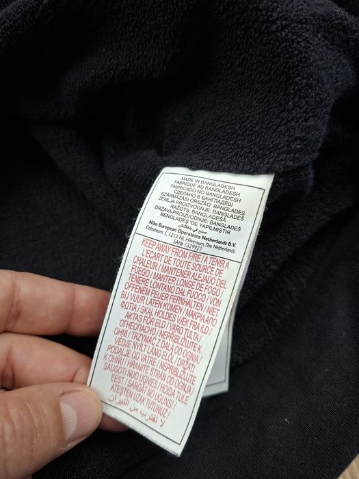 Oryginalna Męska Bluza z Kapturem Nike – Wypukłe Hafty / Miasta / Wiatrówka M