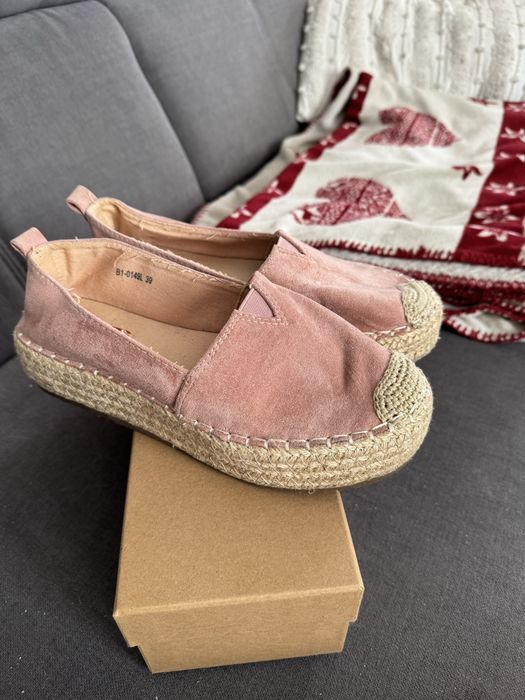 Espadryle 39 wysoka podeszwa