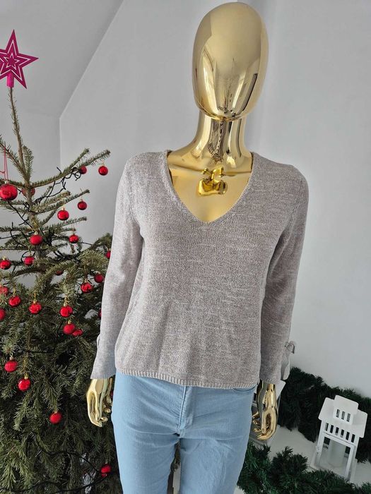 Piękny beżowy sweter mango S mięciutki klasyczny