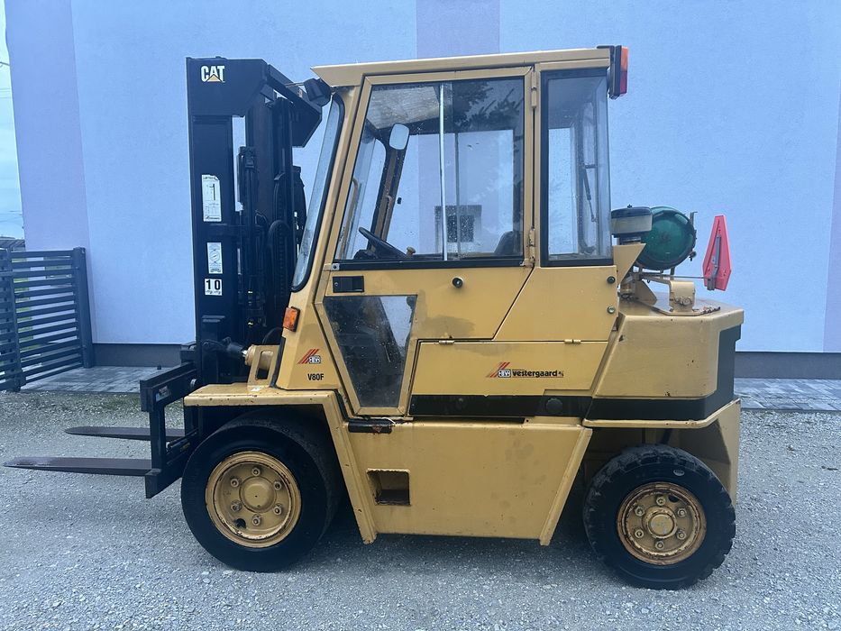 Wózek widłowy CAT 4t 4,2m lpg automat triplex przesuw wolny skok orgin