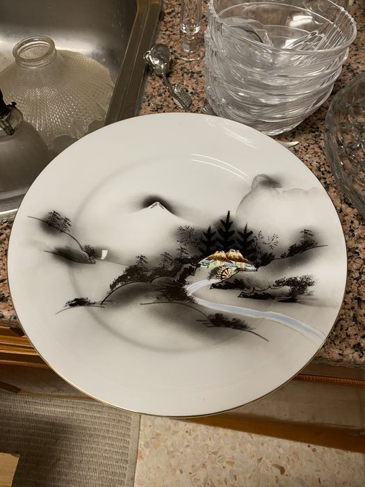 Prato decorativo japonês pintado à mão – Joko China