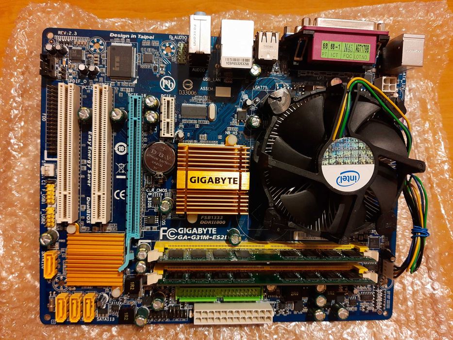 Gigabyte GA-G31M-ES2 + Pentium 2x 2,7GHz + 4GB RAM serwer NAS, TrueNAS