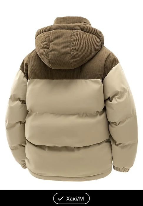 Чоловіча зимова утеплена тепла куртка з капюшоном