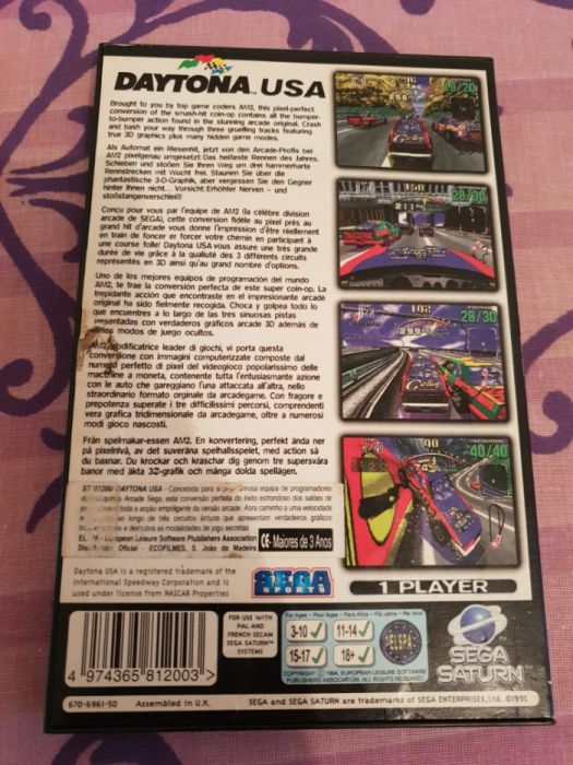 Caixa Daytona USA Sega Saturn
