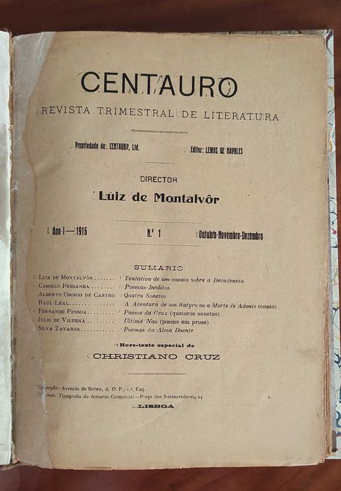 CENTAURO. Revista Trimestral de Literatura