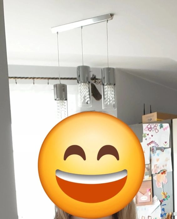 Lampa Italux na 3x E14 srebrna