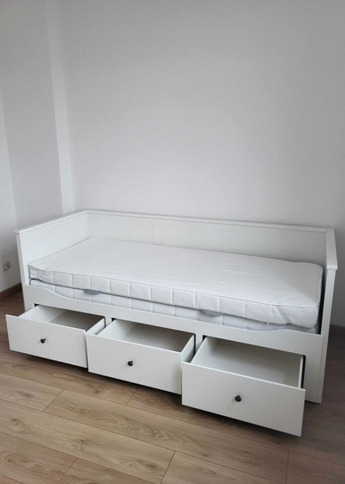 Łóżko nowe dostawa 160x200 king size rozsuwane 3 szuflady Ikea Hemnes