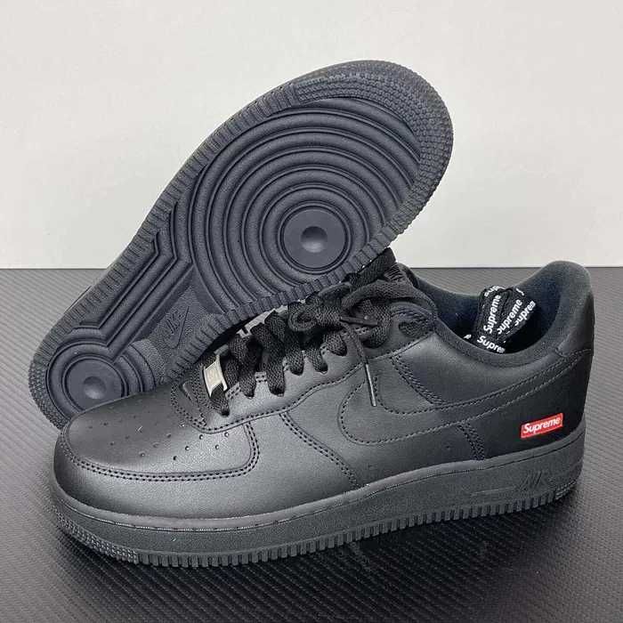 Nowe trampki Nike Air Force 1 Low Supreme Czarny buty R.41