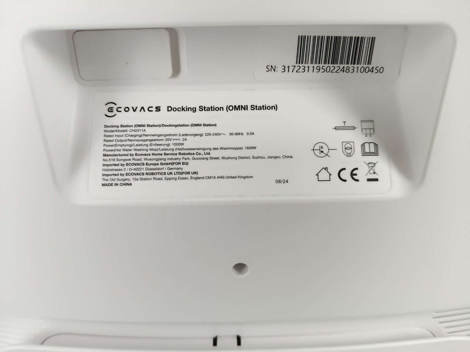 Robot sprzątający Ecovacs Deebot T30 PRO OMNI biały, 11 000 Pa