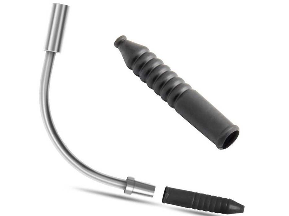 FAJKI do HAMULCA V-brake 90 stopni + GUMOWA OSŁONKA LINKI - 2 Komplety
