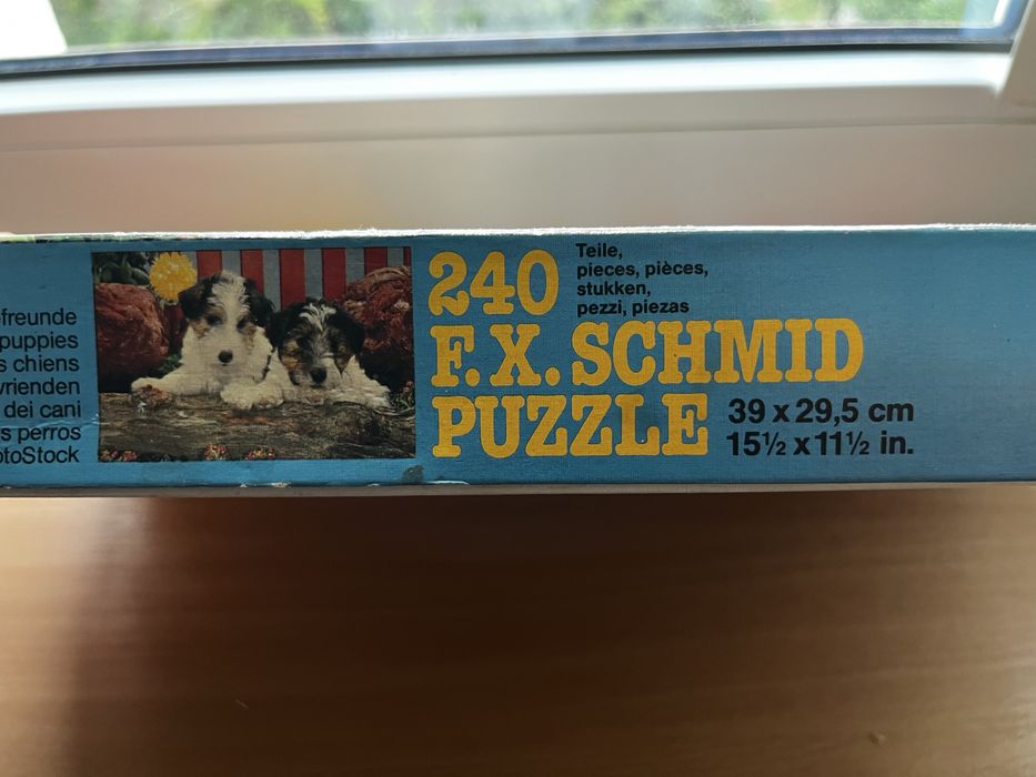 Retro Puzzle F.X. Schmid 240 elementów – Pieski / Szczeniaki (Vintage)