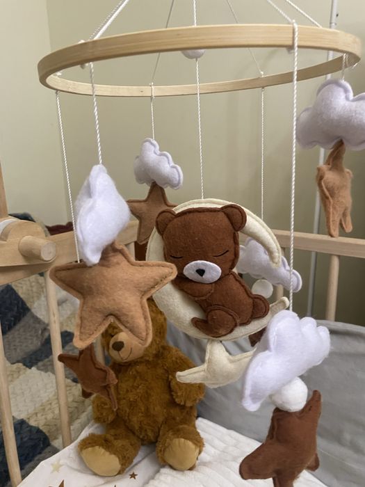 Дитячий музичний мобіль у ліжечко (handmade)