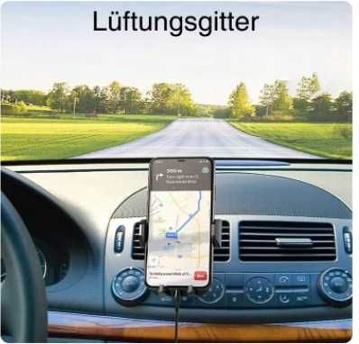 Vanmass uchwyt samochodowy na kratkę nawiewu iPhone Samsung Huawei