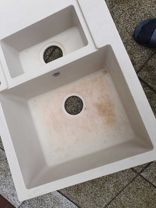 Zlewozmywak granitowy dwie komory