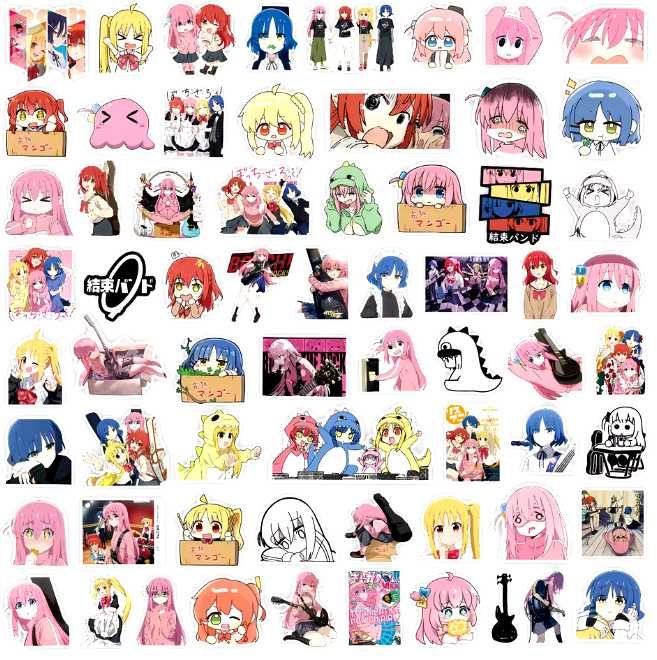 Wlepy naklejki 25szt. anime「Bocchi the Rock!」