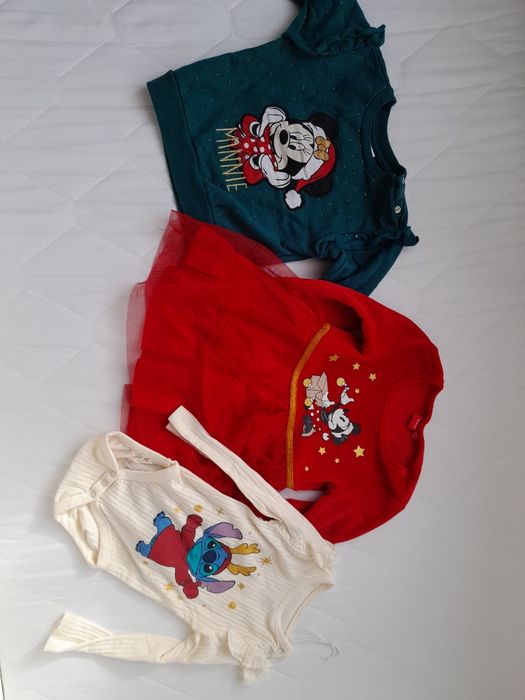 Świąteczne ubranka dla dziewczynki rozm. 80