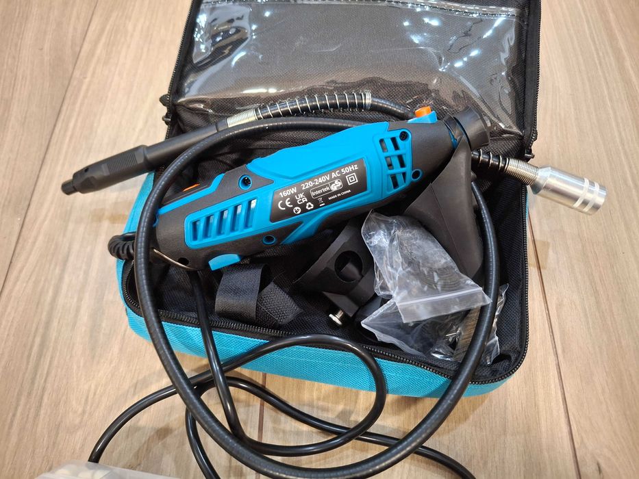 Micro Retífica / Mini Ferramenta Rotativa 160W (Com Acessórios e Mala)