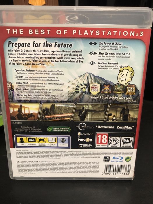 Fallout 3 Goty Game of The Year Edition PS3 Playstation