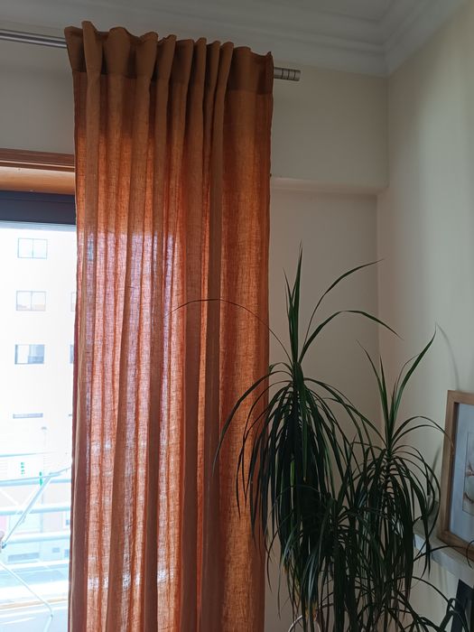Cortinados 100% linho da IKEA