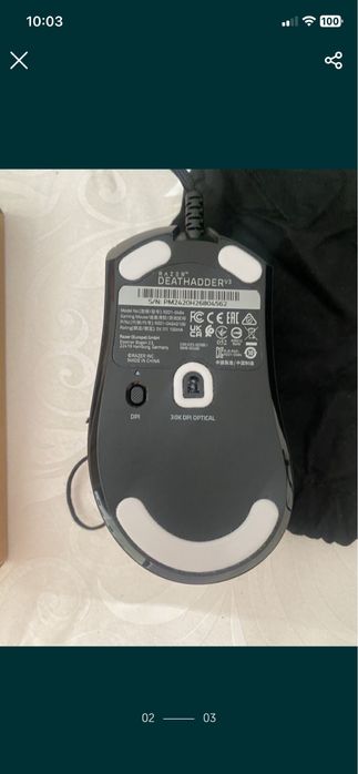 rato optico razer deathadder v3 30000dpi