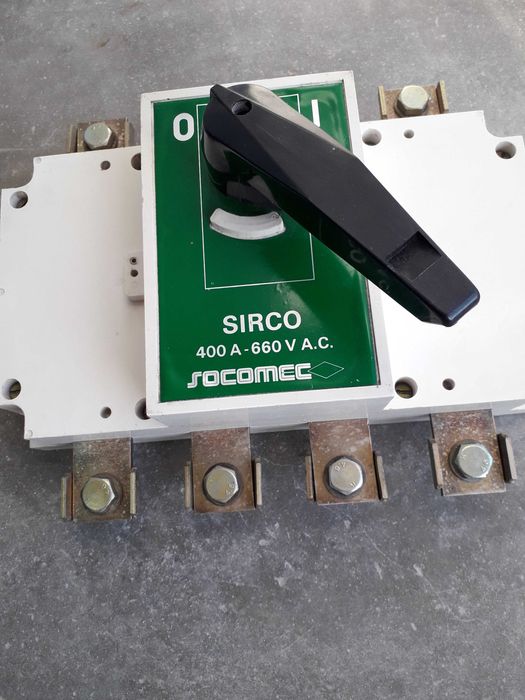 Interruptor Corte em Carga, Socomec, 4P 400A-660V AC, fondo armário