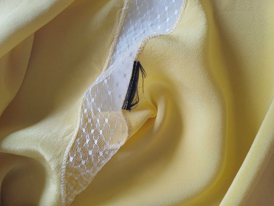 Jedwabna kremowa koszulka nocna / top rozm. M Animale