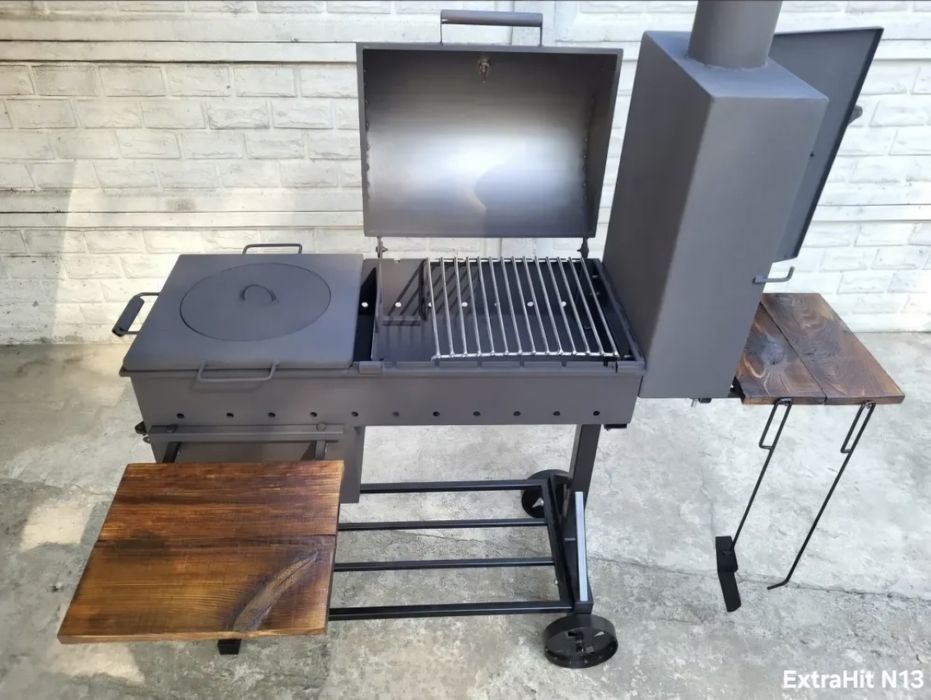 •3/4/5мм • Мангал 3в1: Барбекю, Гриль, Коптильня, Печь под Казан