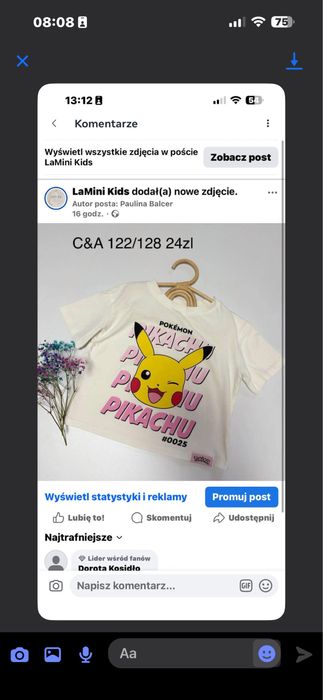 Zestaw ubranek zapraszam rezerwacja