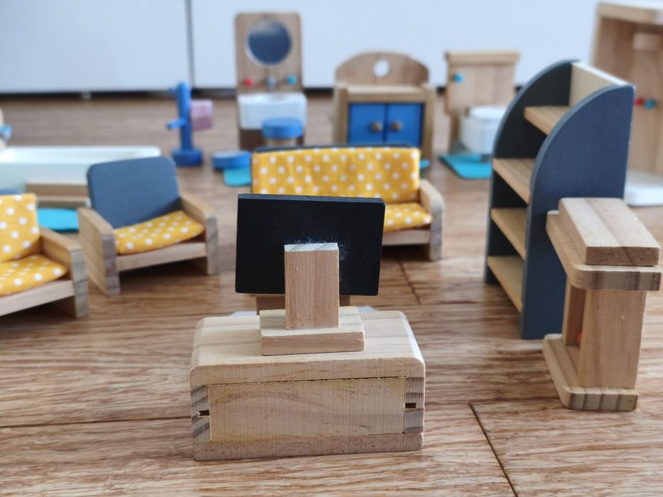 Casa de Bonecas de Madeira modular
