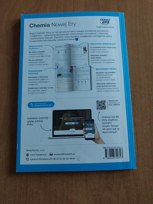 Zeszyt ćwiczeń klasa 8 Chemia  nowa era