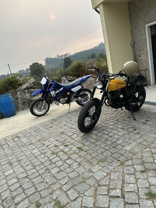 Yamaha TW 125 transformada cafe recer