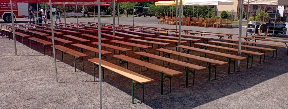 Stoły ławki komplety biesiadne wynajem