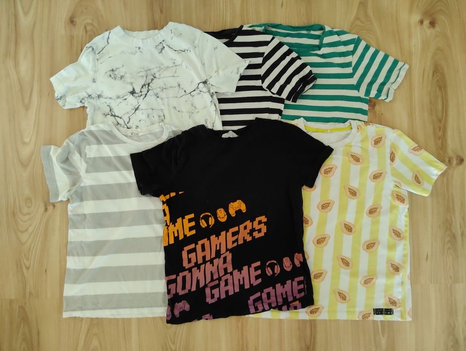 T-shirt 6 sztuk bluzki