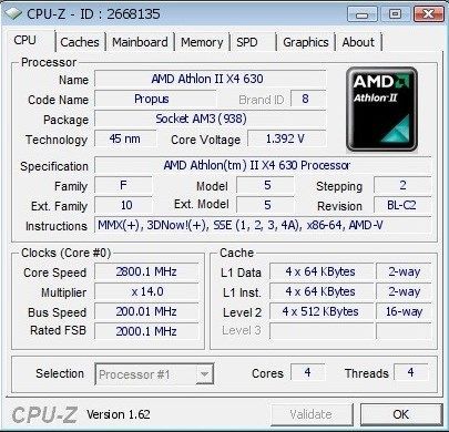 Четырехядерный AMD Athlon II X4 630 (AM3,AM2+)