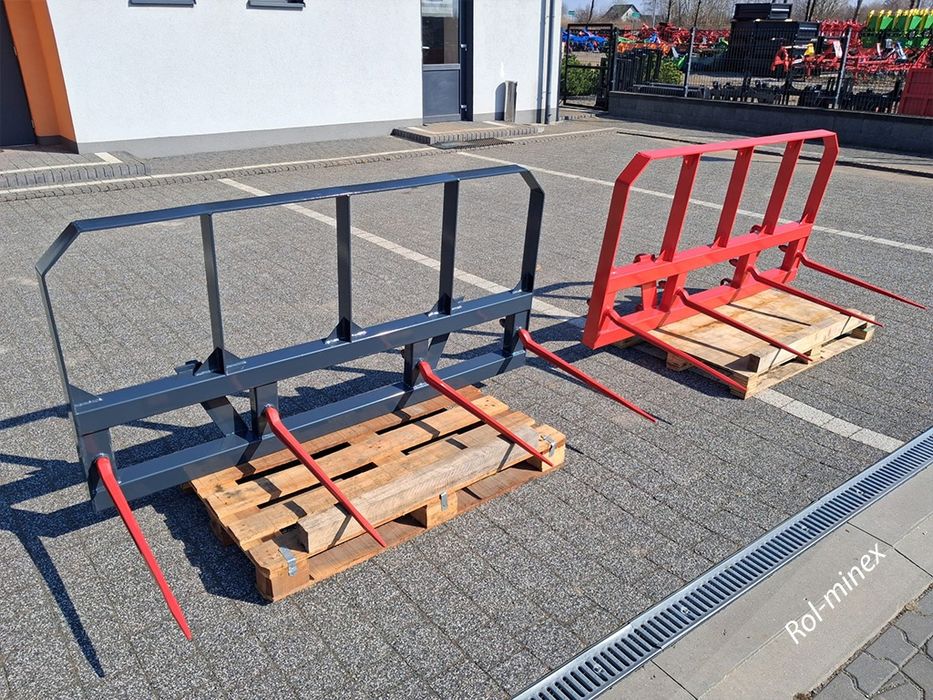 Producent Widły do bel balotów na 4 kły do tura Euro-ramka Transport
