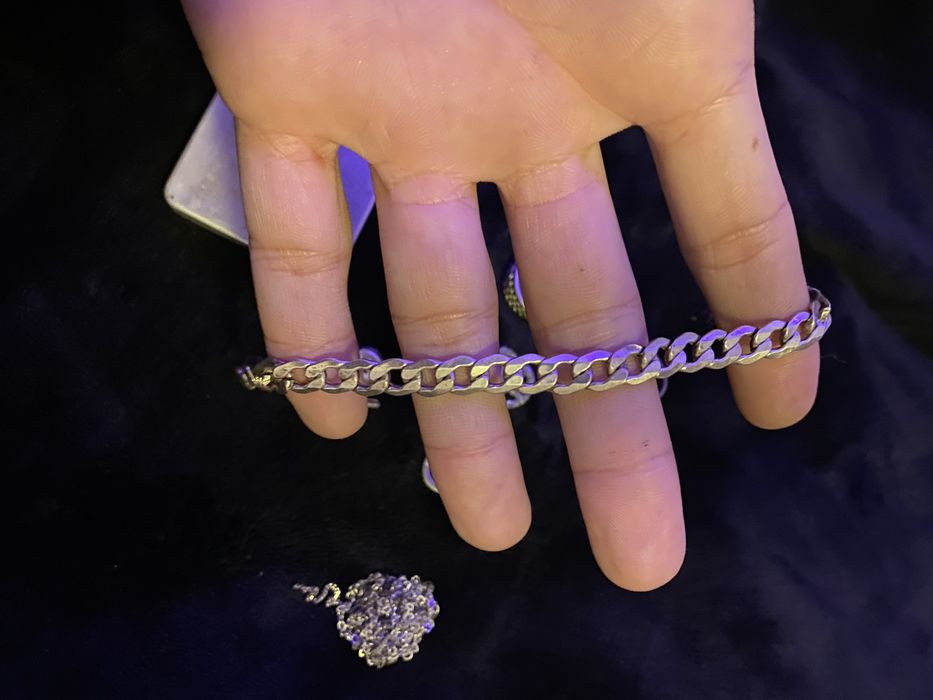 Comjunto de joalharia em prata