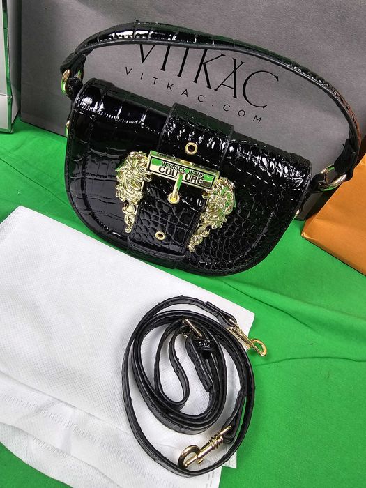 torebka kuferek waz czarny Versace Jeans Torba Hit Premium