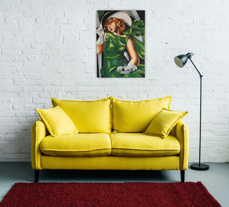 Obraz olejny. Łempicka, kopia 50x70 cm