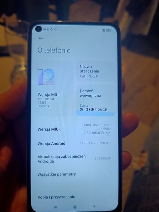 Sprzedam  telefon xiaomi redmi note 9.