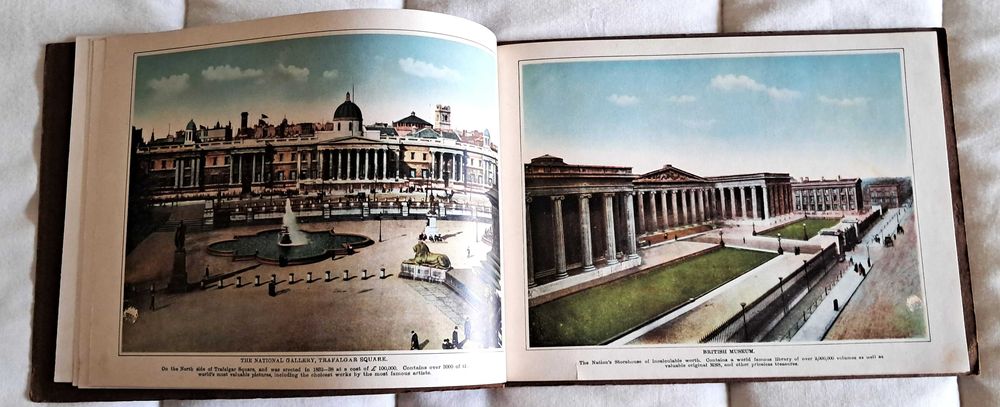 Álbum antigo “The Savoy Album – London” c.1915–1918 | Fotografias coloridas | Printed in Saxony