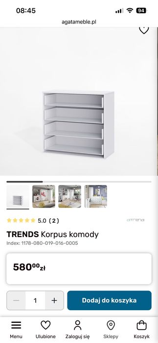 Komoda trends fronty ball