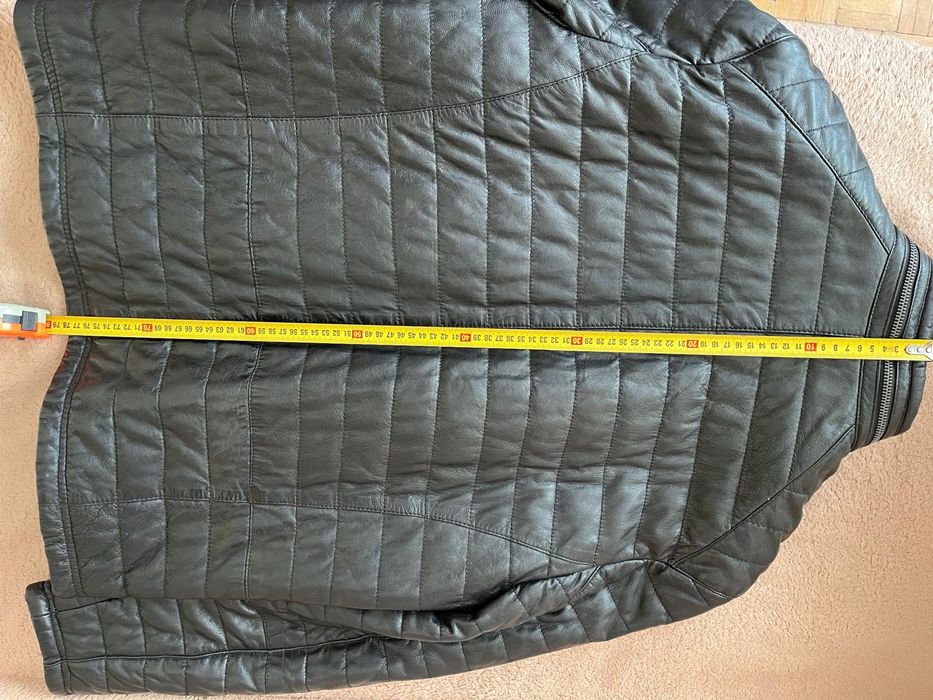 Nowa Kurtka skórzana Gipsy model ‘Callan’ - ciemnobrązowy 
Skó