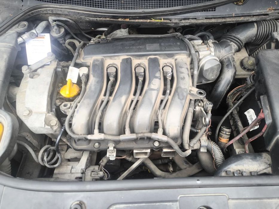 Silnik 1.6 16v K4M T 7/60 113KM benzyn RENAULT Megane Clio Laguna Scenic DACIA aktualnie DO ODPALENIA-w samochód FILMIK-VIDEO z pracą! MOŻLIWA WYSYŁKA