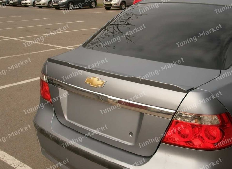 Лип спойлер на багажник Chevrolet Aveo 3 T250 Козырек Бленда на стекло