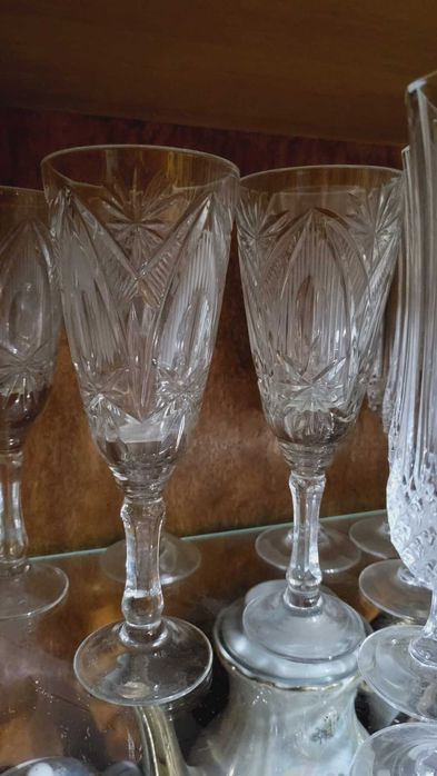 хрустальные и стеклянные бокалы - наборы неполные