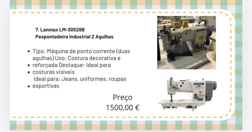 12 Máquinas Industriais de Costura para Confecção – Excelente Estado