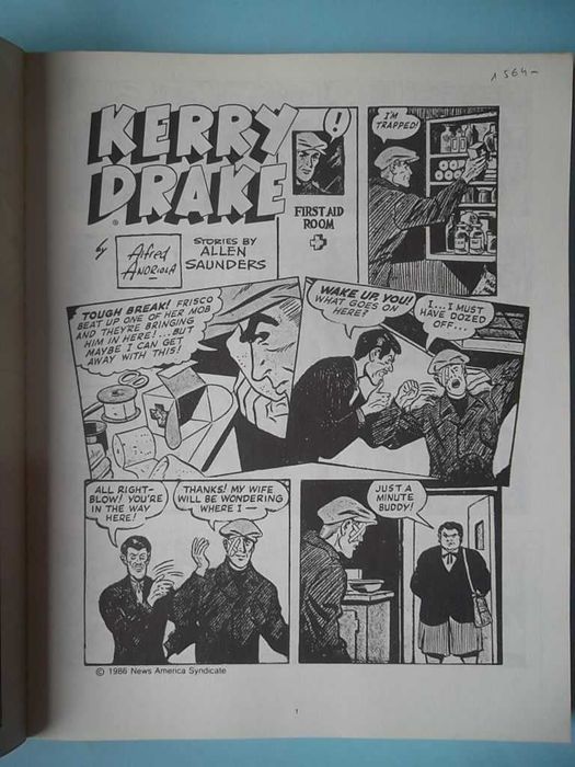 KERRY DRAKE - Alfred Andriola - 4 volumes, BD clássica de 1943 a 1946