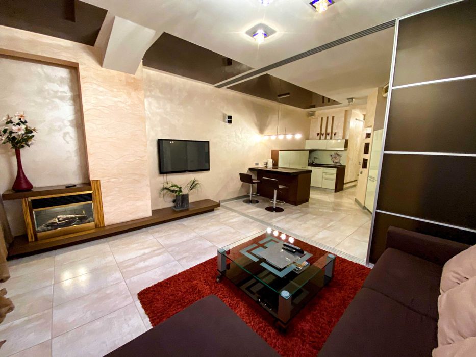 Уютная теплая квартира с камином в Мост Сити, 17 этаж